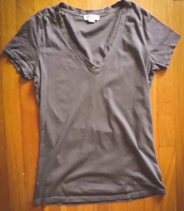 secondhand Ready to wear grey cotton t shirt