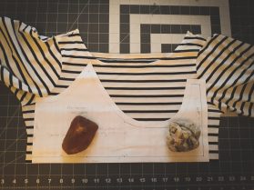 sustainable pattern piece on recycled cotton